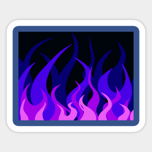 Blue Flames Sticker